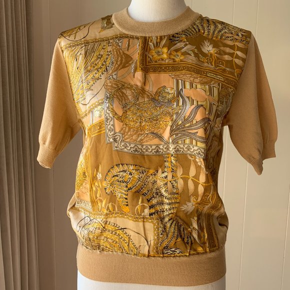 Salvatore Ferragamo Tops - Salvatore Ferragamo Signature Wool/Silk Top Size S